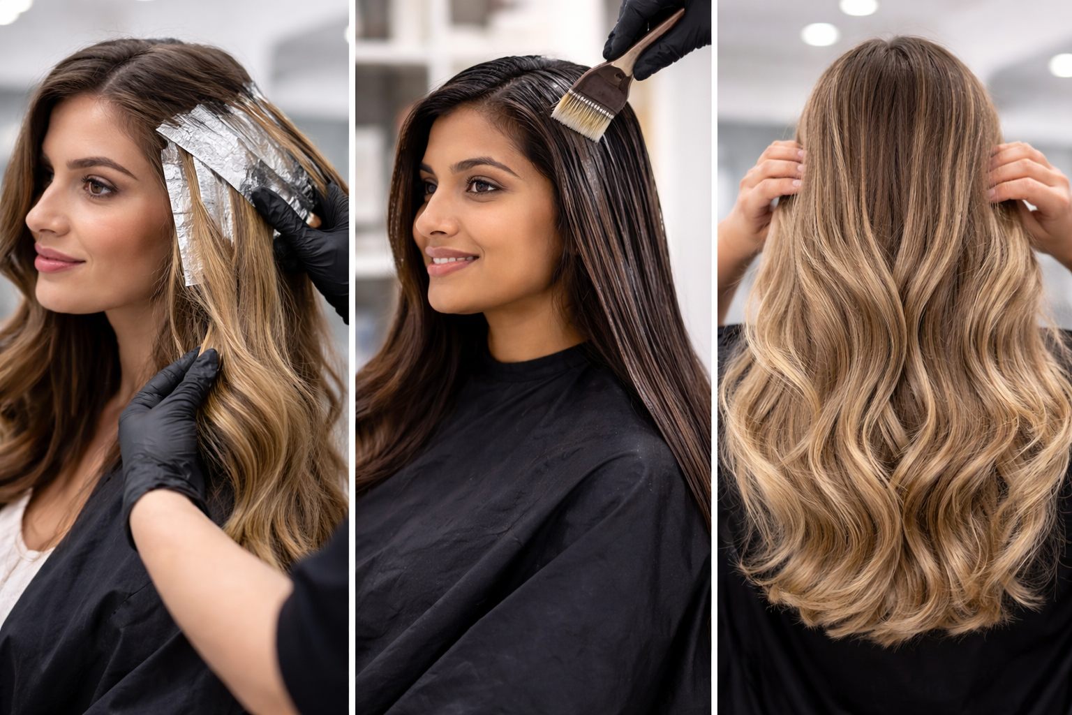 Hair color and treatment transformations at H Clip